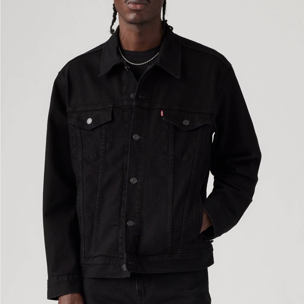 Levi's Trucker Jacket, last night black, men’s large